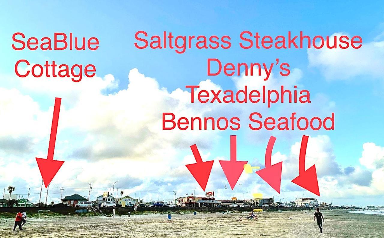Seablue Cottage - Downstairs; 2 Blocks To The Beach Galveston Eksteriør bilde